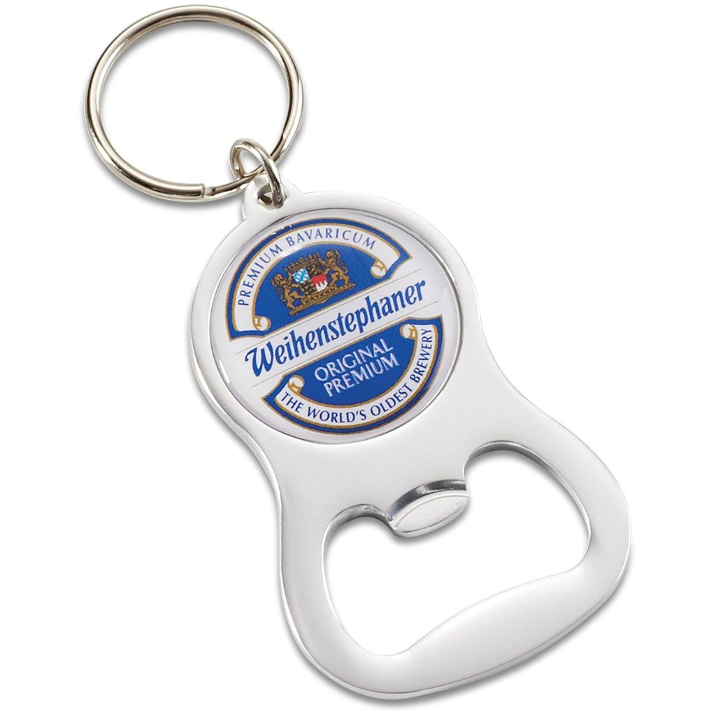 Chevron Dome Bottle Opener Keyholder Silver / S - Keychains