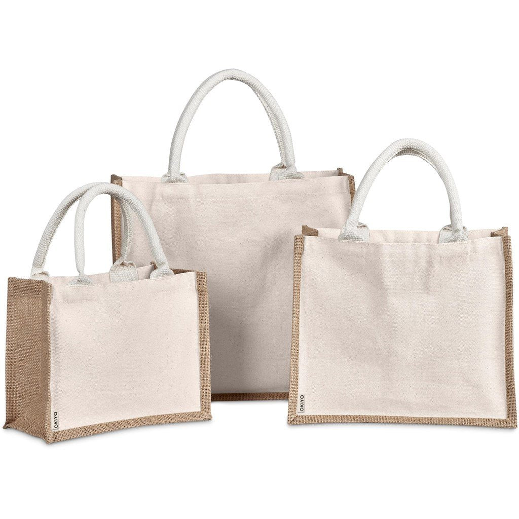Chinsai Maxi Jute & Cotton Tote NATURAL - Eco-Friendly Bags,Shoppers and Totes,Cotton Products,Jute Products,Bags,Bags