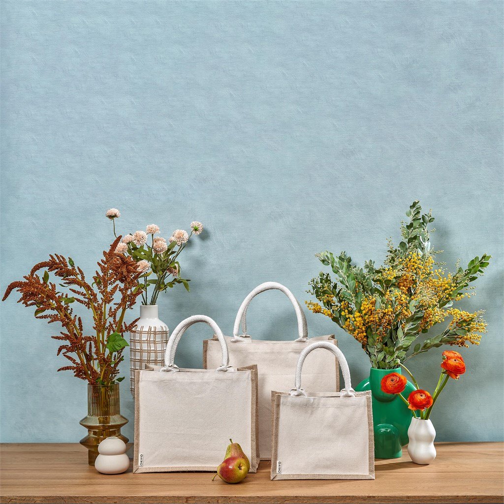 Chinsai Maxi Jute & Cotton Tote NATURAL - Eco-Friendly Bags,Shoppers and Totes,Cotton Products,Jute Products,Bags,Bags