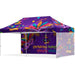 Coated Steel Sublimated Gazebo 6m x 3m - 1 Long Full- Wall Skin - Short Full-Wall - Gazebos