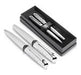 Cygnus Ball Pen & Rollerball Set Silver / S - Pens