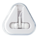Earphones in Triangular Protective Case White / STD / Last Buy - Technology
