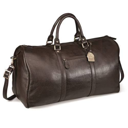 Elegant Leather Weekend Bag Brown / BN - Duffel Bags