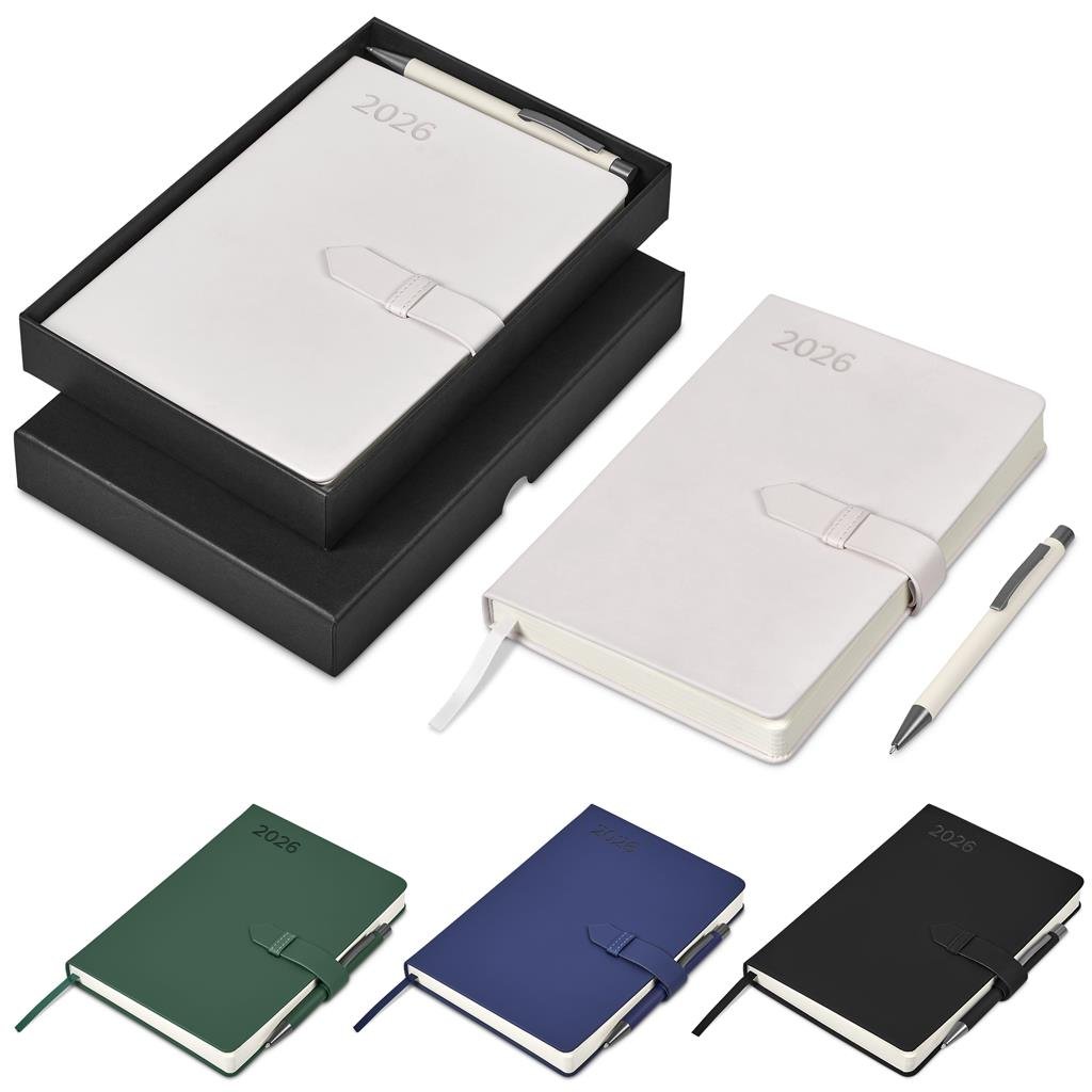 Enterprise A5 2026 Diary & Omega Pen Set - Diaries 2026,Diaries 2026,Diary Sets