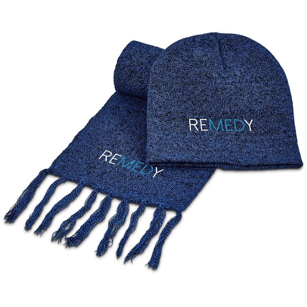 Estonia Winter Gift Set BLUE - Headwear Sets,Winter Sets