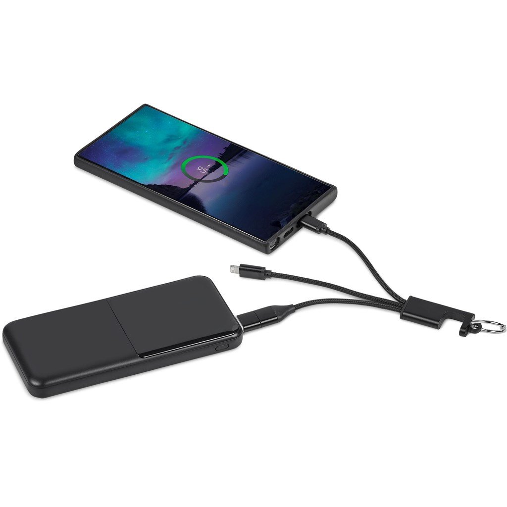 Furban 4-in-1 Charging Cable with Phone Stand Black / BL