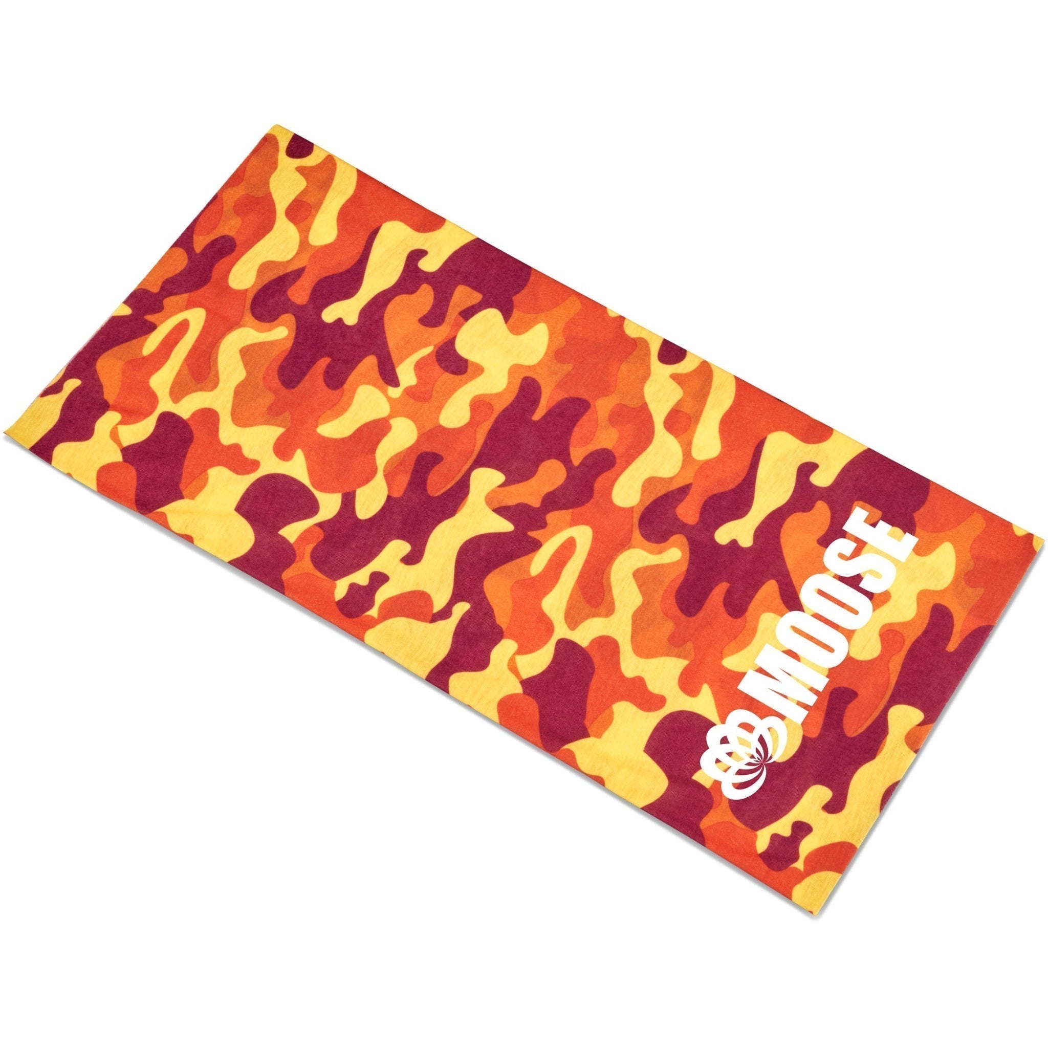 Kids Camouflage Flexible Tube Bandana-Bandanas-Orange-O