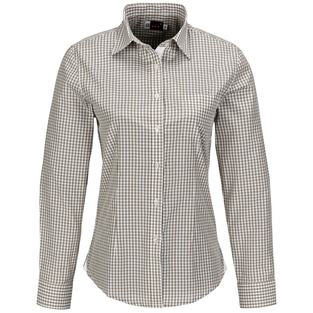 Ladies Long Sleeve Kenton Shirt - Navy