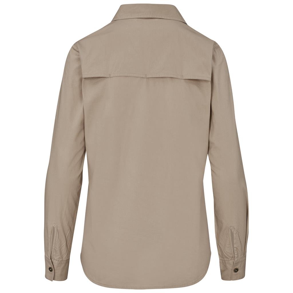 Ladies Long Sleeve Mawenzi Twill Shirt - New Clothing 2025,Shirts,Utility Shirts