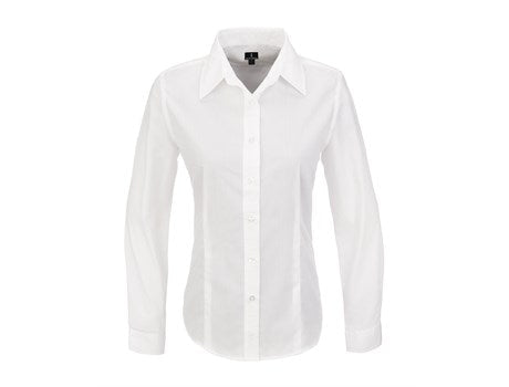 Ladies Long Sleeve Preston Shirt - White Only-