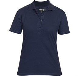 Ladies Michigan Golf Shirt - Yellow Only-L-Navy-N