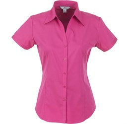 Ladies Short Sleeve Metro Shirt - Black Only-