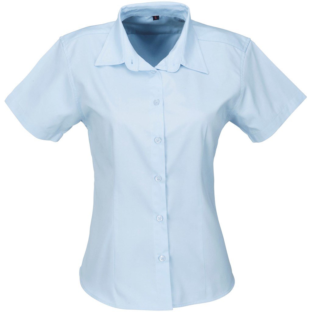 Ladies Short Sleeve Milano Shirt 2XL / Light Blue / LB