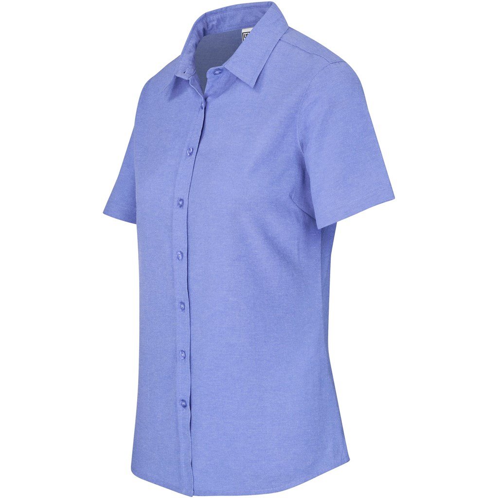Ladies Short Sleeve Oxford Shirt - Lounge Shirts