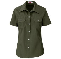 Ladies Short Sleeve Wildstone Shirt-Shirts & Tops