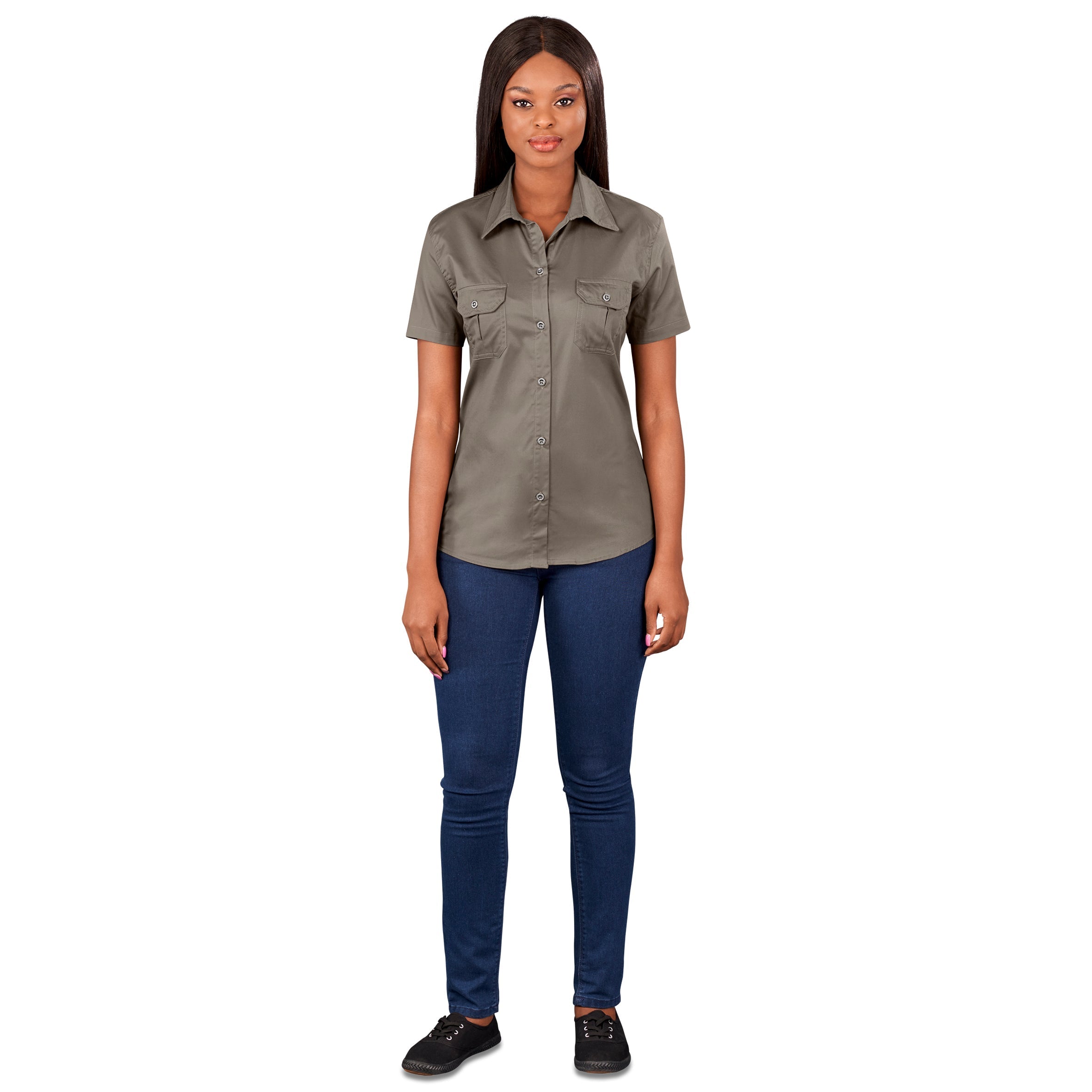 Ladies Short Sleeve Wildstone Shirt - Shirts & Tops