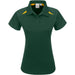 Ladies Splice Golf Shirt-L-Green and Gold-GG