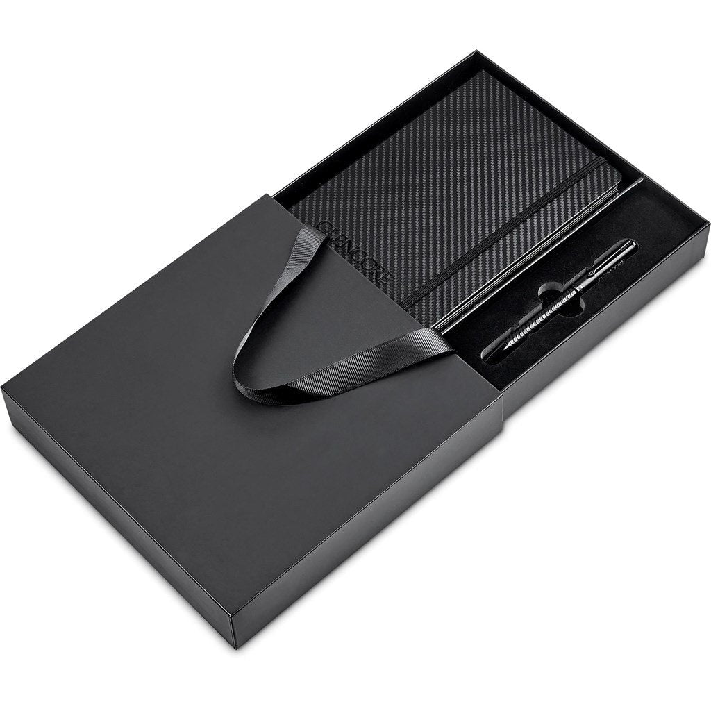 Lagarna Notebook & Pen Set BLACK - Sets,Alex Varga Premium Gift Sets,Notebook Sets