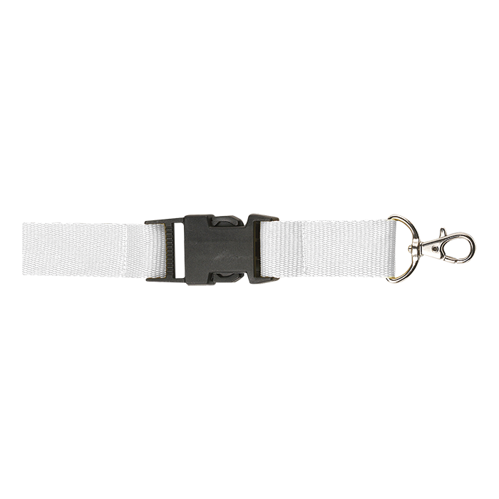 Lanyard with Safety Release Clip White / STD / Regular - Novelties