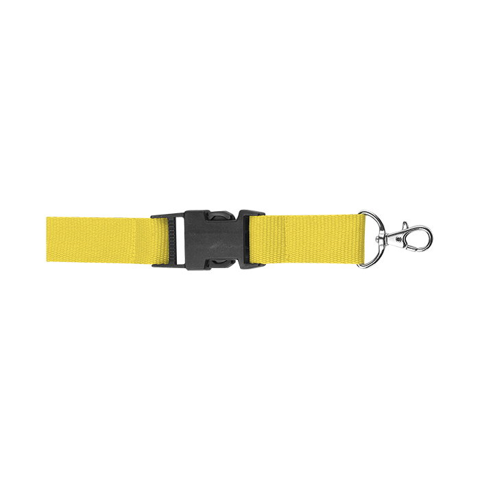 Lanyard with Safety Release Clip Yellow / STD / Regular - Novelties