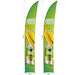 Legend 4m Sublimated Arcfin Flying Banner Skin (Set Of 2)-Banners