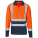 Long Sleeve Surveyor Two-Tone Hi-Viz Golf Shirt S / ORANGE - Shirts