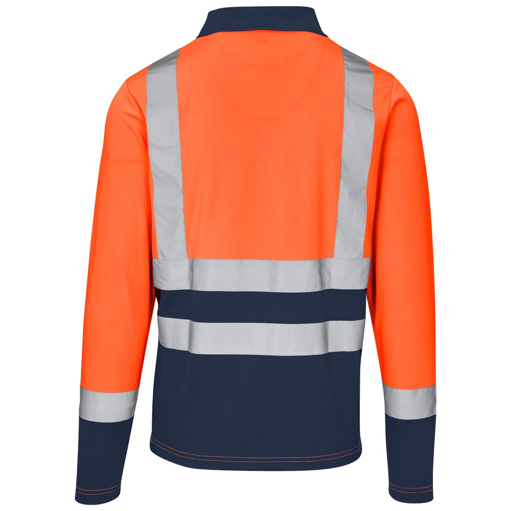 Long Sleeve Surveyor Two-Tone Hi-Viz Golf Shirt - Shirts