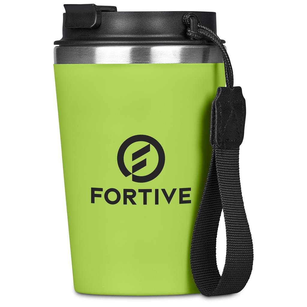 Luca Stainless Steel & Plastic Double-Wall Tumbler – 350ml LIME - Travel Mugs and Tumblers,Drinkware