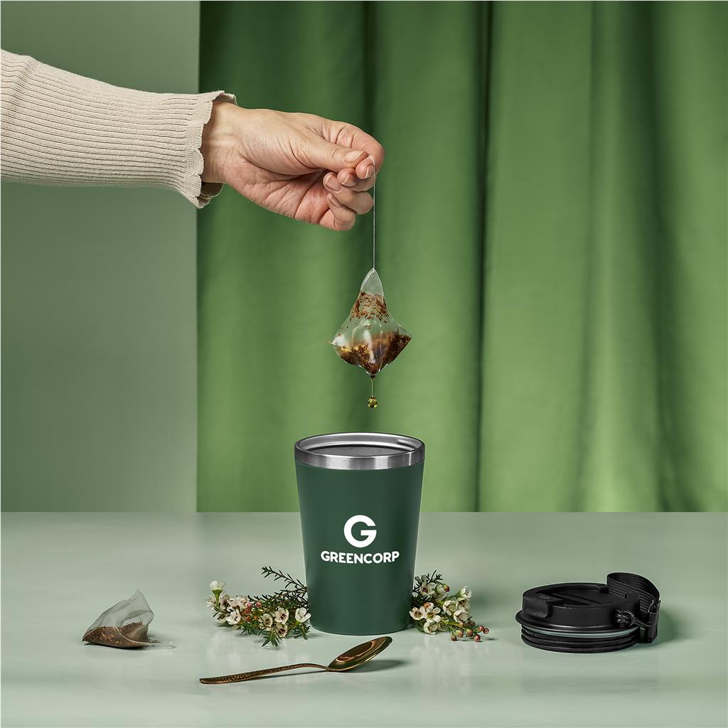 Luca Stainless Steel & Plastic Double-Wall Tumbler – 350ml - Travel Mugs and Tumblers,Drinkware