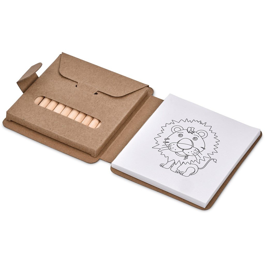 Malory Colouring Set NATURAL - Promotional Giveaways,Stationery,Ideas For Kids,Eco-Friendly Ideas,Stationery
