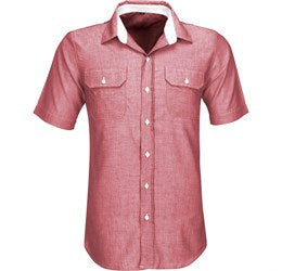 Mens Short Sleeve Windsor Shirt-