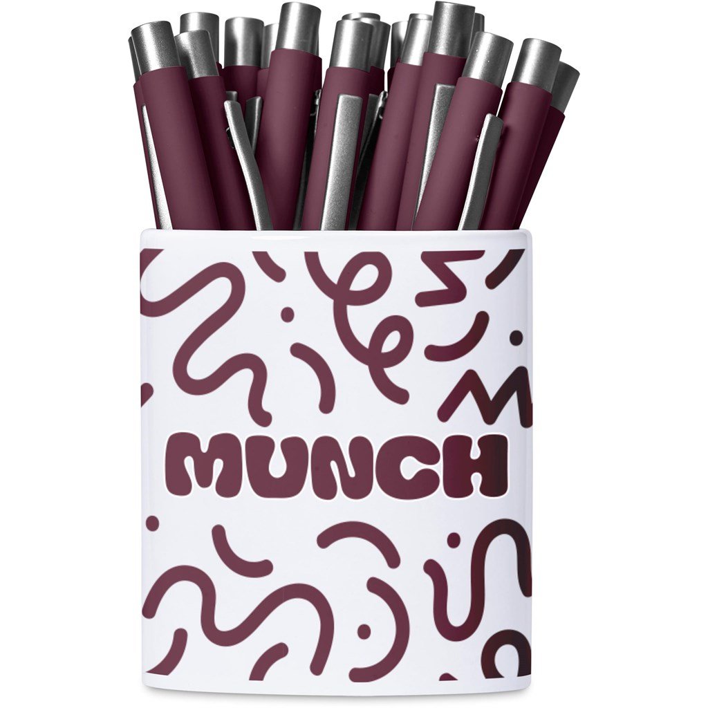 Mural Sublimation Ceramic Stationery Cup SOLID WHITE - Stationery,Stationery,Ideas for Work