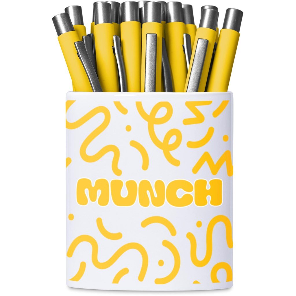 Mural Sublimation Ceramic Stationery Cup SOLID WHITE - Stationery,Stationery,Ideas for Work