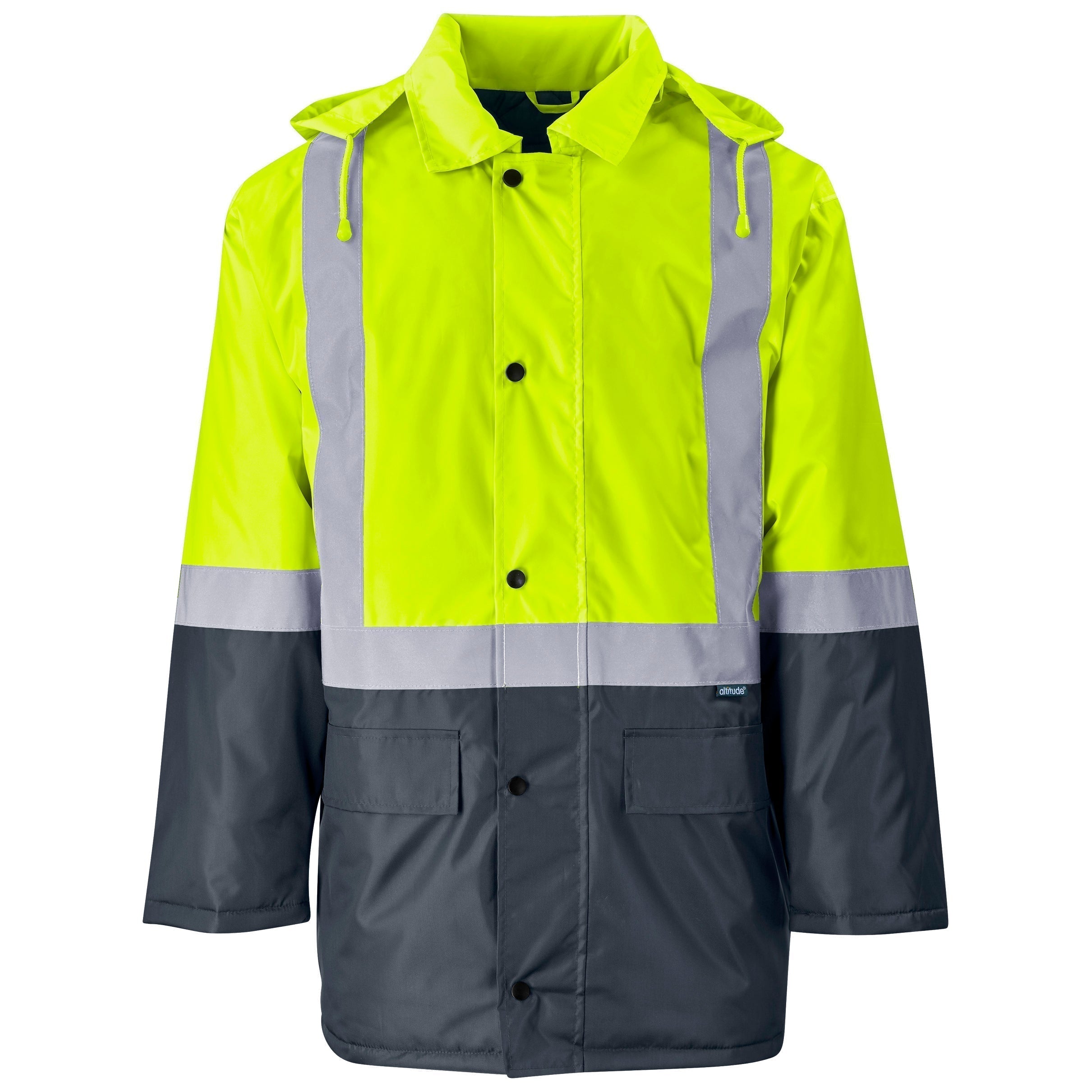Hazard Padded Two-Tone Hi-Viz Reflective Jacket-2XL-Yellow-Y