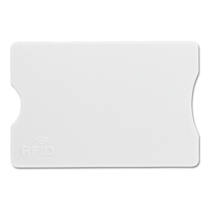 Plastic Card Holder with RFID Protection White / STD / Regular - Novelties