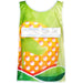 Pre-Production Sample Custom Jackal Polyester Caddy Bib with PVC Name Sleeve SOLID WHITE - Sports and Fitness