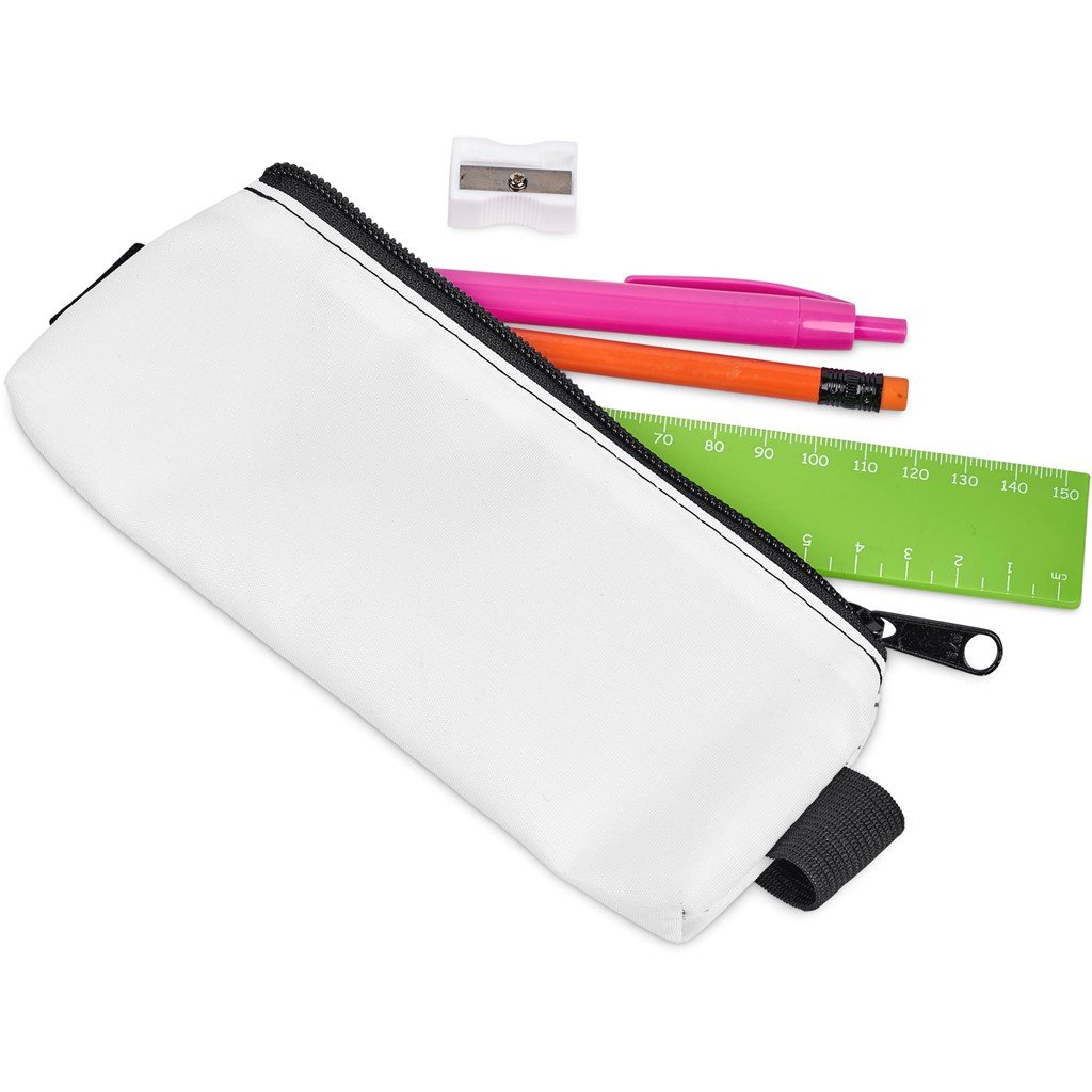 Pre-Production Sample Custom Lagoon Polyester Pencil Case To Fit Over An A5 Notebook - Stationery