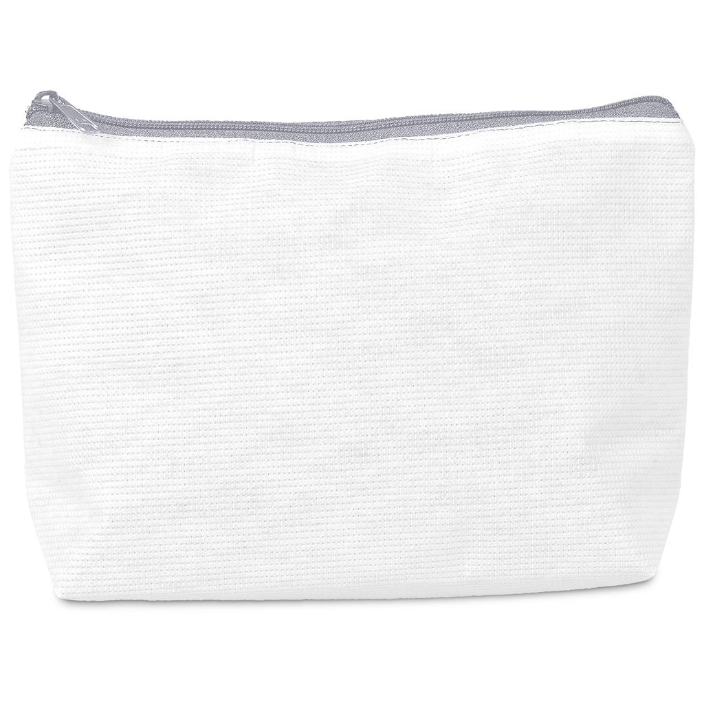 Pre-Production Sample Custom Leanne Recycled PET Stitch-Bond Maxi Toiletry Bag GREY - and Cosmetic Bags