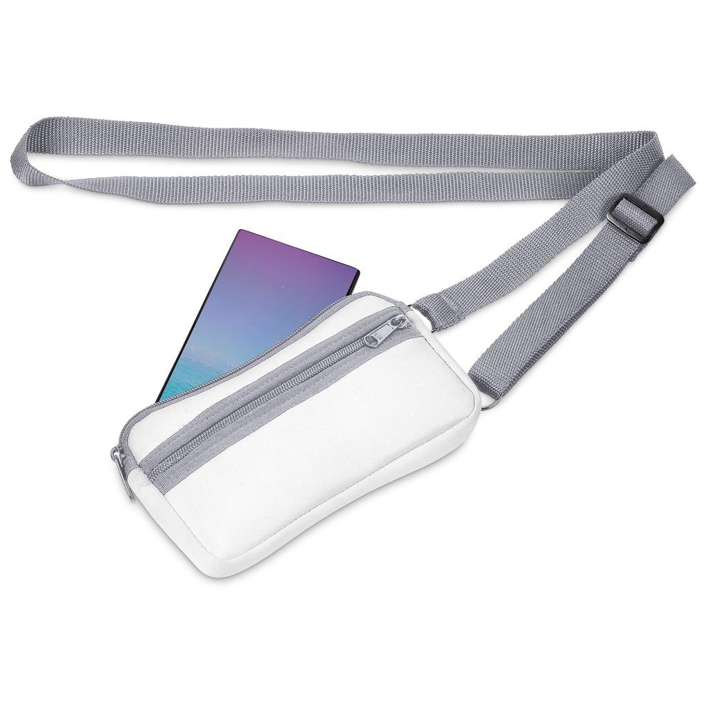 Pre-Production Sample Custom Paarl Neoprene Cell Phone Pouch - Crossbody and Waist Bags