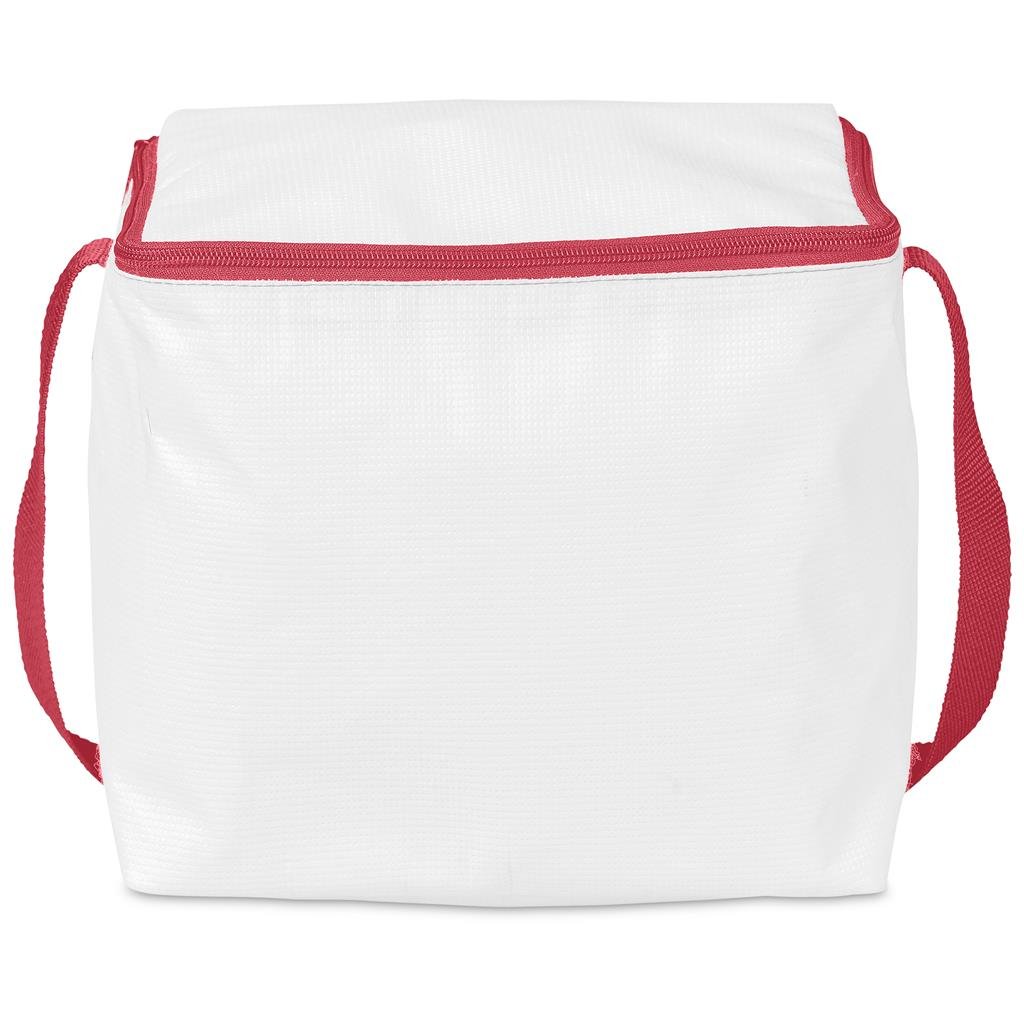 Pre-Production Sample Custom Quebec Recycled PET Stitch-Bond 12 Can Cooler RED - Coolers and Lunchware