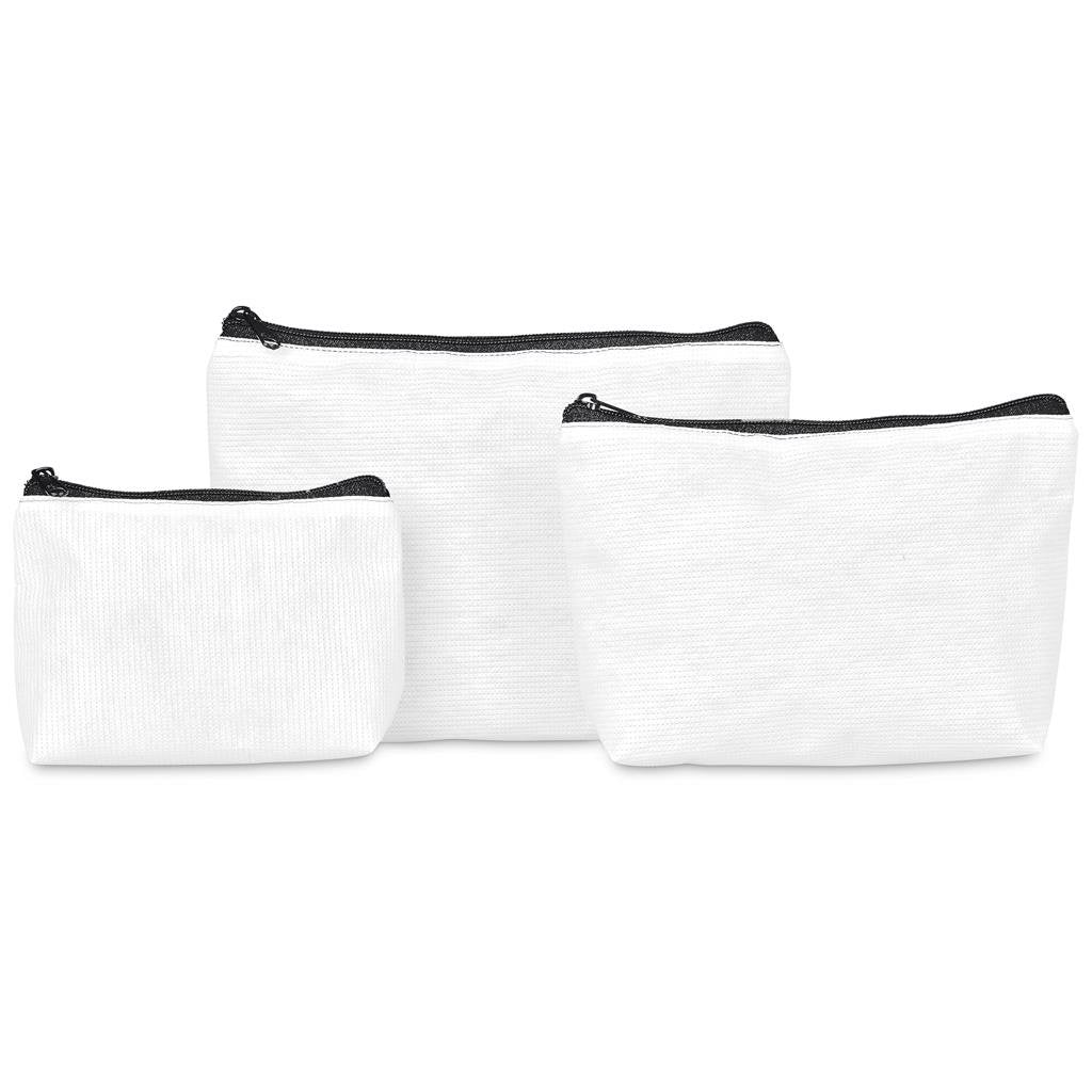 Pre-Production Sample Custom Recycled PET Stitch-Bond Mini Toiletry Bag - and Cosmetic Bags