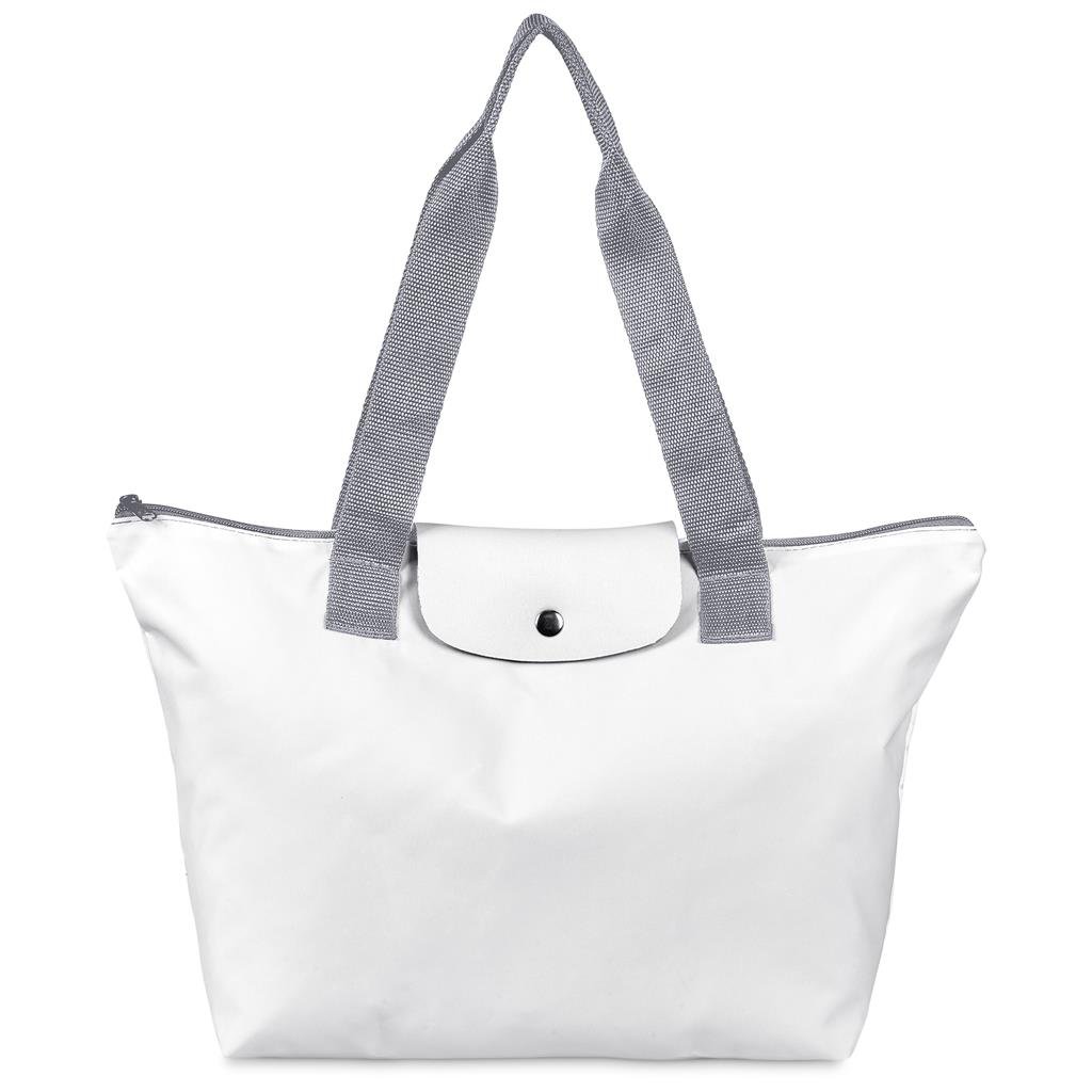 Pre-Production Sample Custom Rosebank Polyester Roll-Up Tote Bag GREY - Shopper and Bags