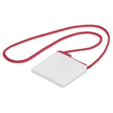 Pre-Production Sample Custom Sani Tuck Money Neck Pouch RED - School Accessories,Custom Stationery