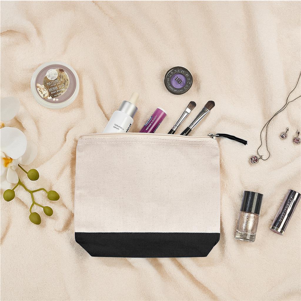 Q Cotton Cosmetic Bag