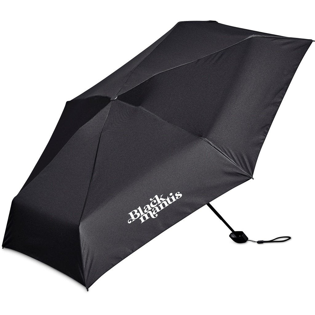 Salem Recycled PET Compact Umbrella with EVA Pouch BLACK - Umbrellas,Recycled Products,Umbrellas,Recycled Umbrellas