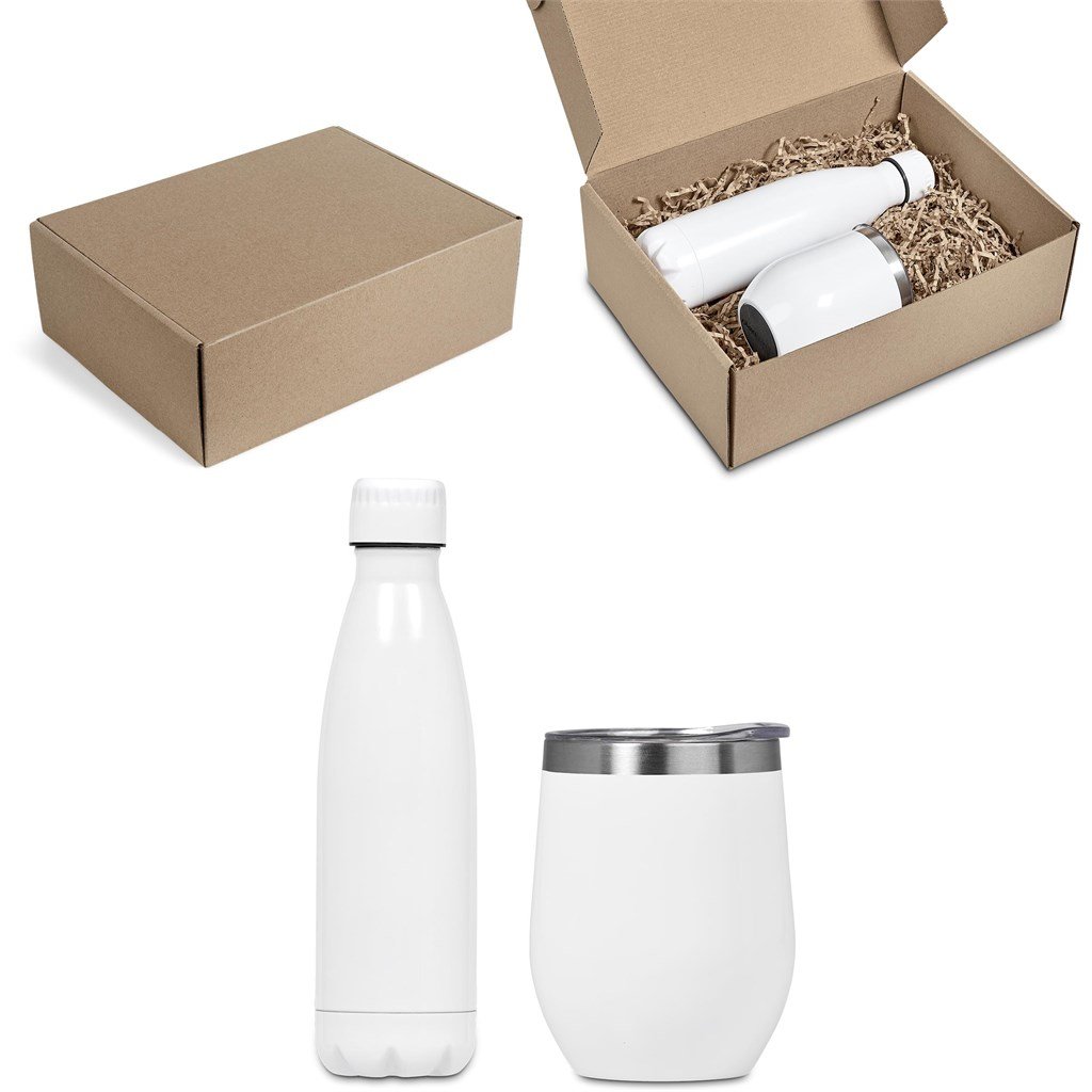 Serendipio Sherinova Drinkware Gift Set Solid White / SW