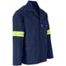 Site Premium Polycotton Jacket - Reflective Arms - Yellow Tape