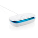 Semi-Closed Sterilization Box with 5W Wireless Charger Showing blue UV-C light
