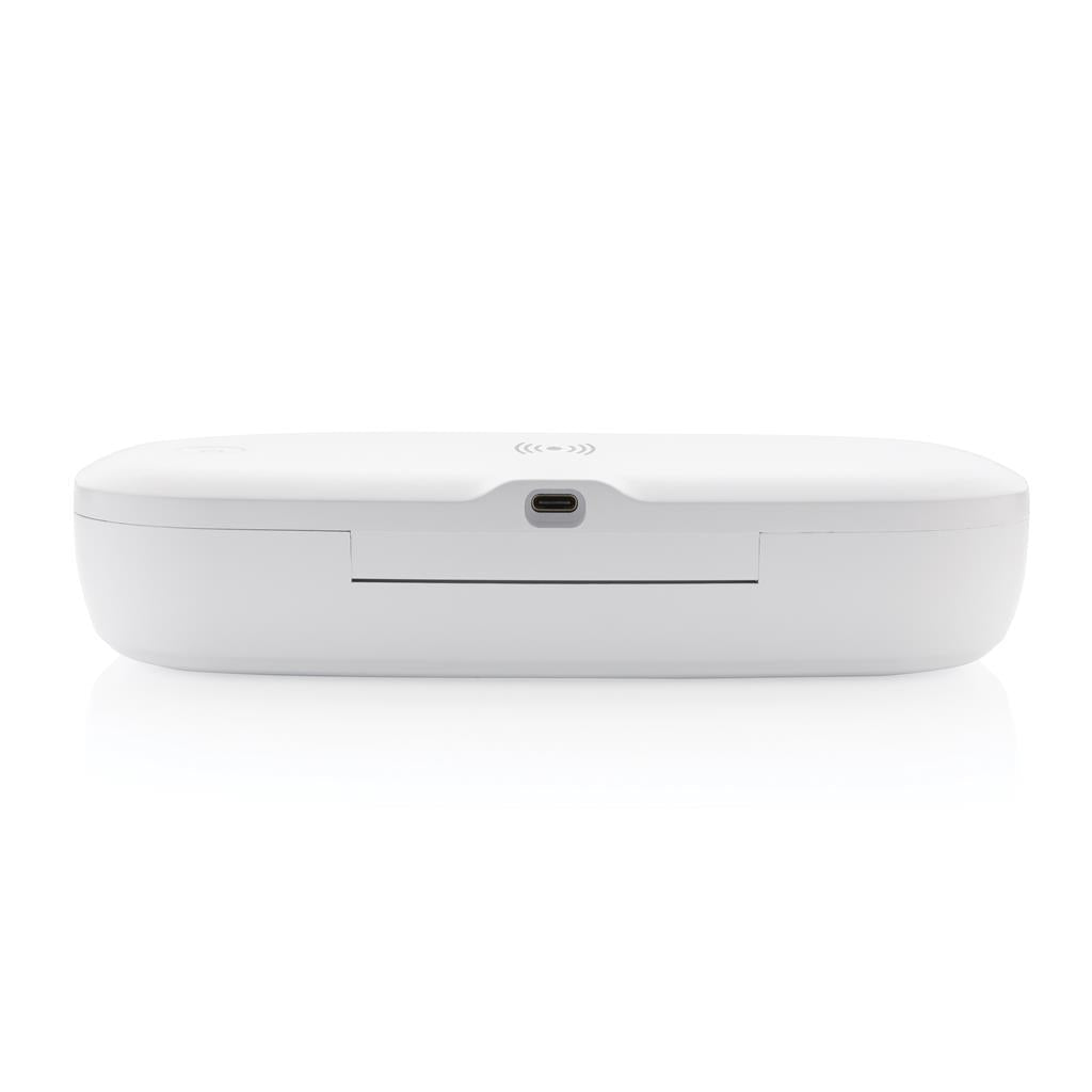 Closed Sterilization Box with 5W Wireless Charger showing ports