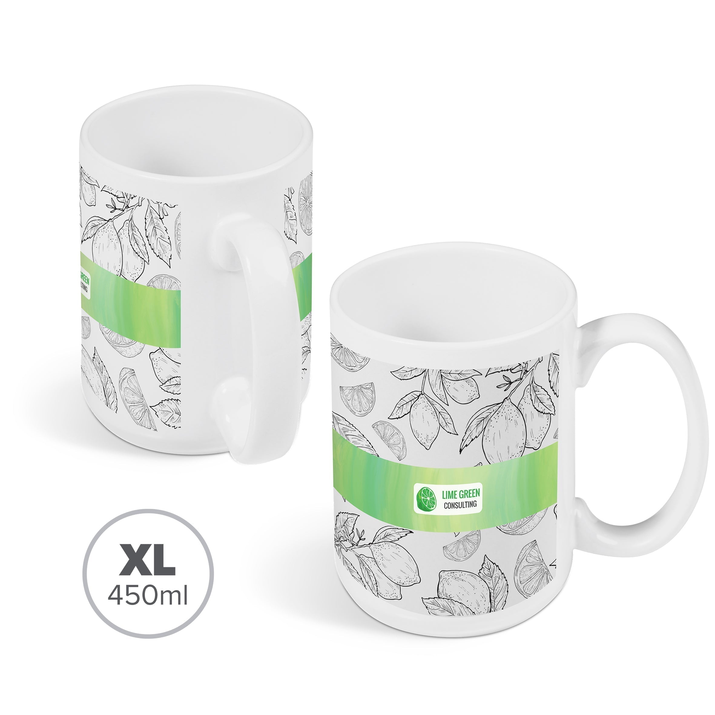 Super Sublimation Mug - 450ml-Solid White-SW